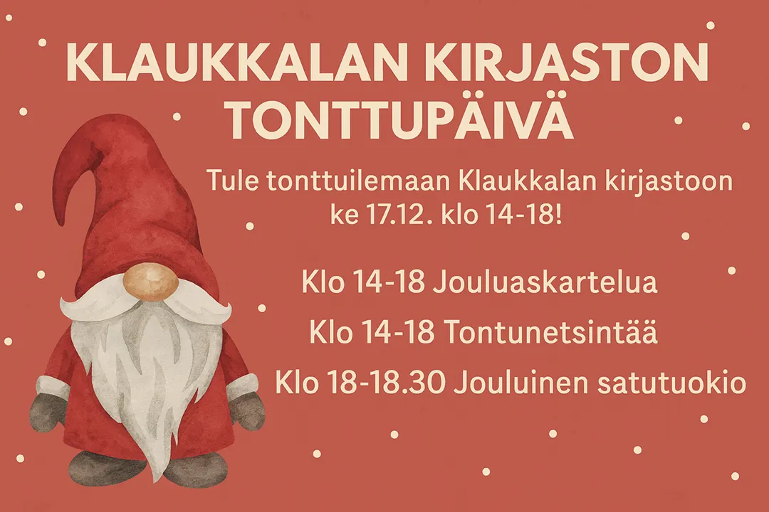 Klaukkalan kirjaston tonttupäivä